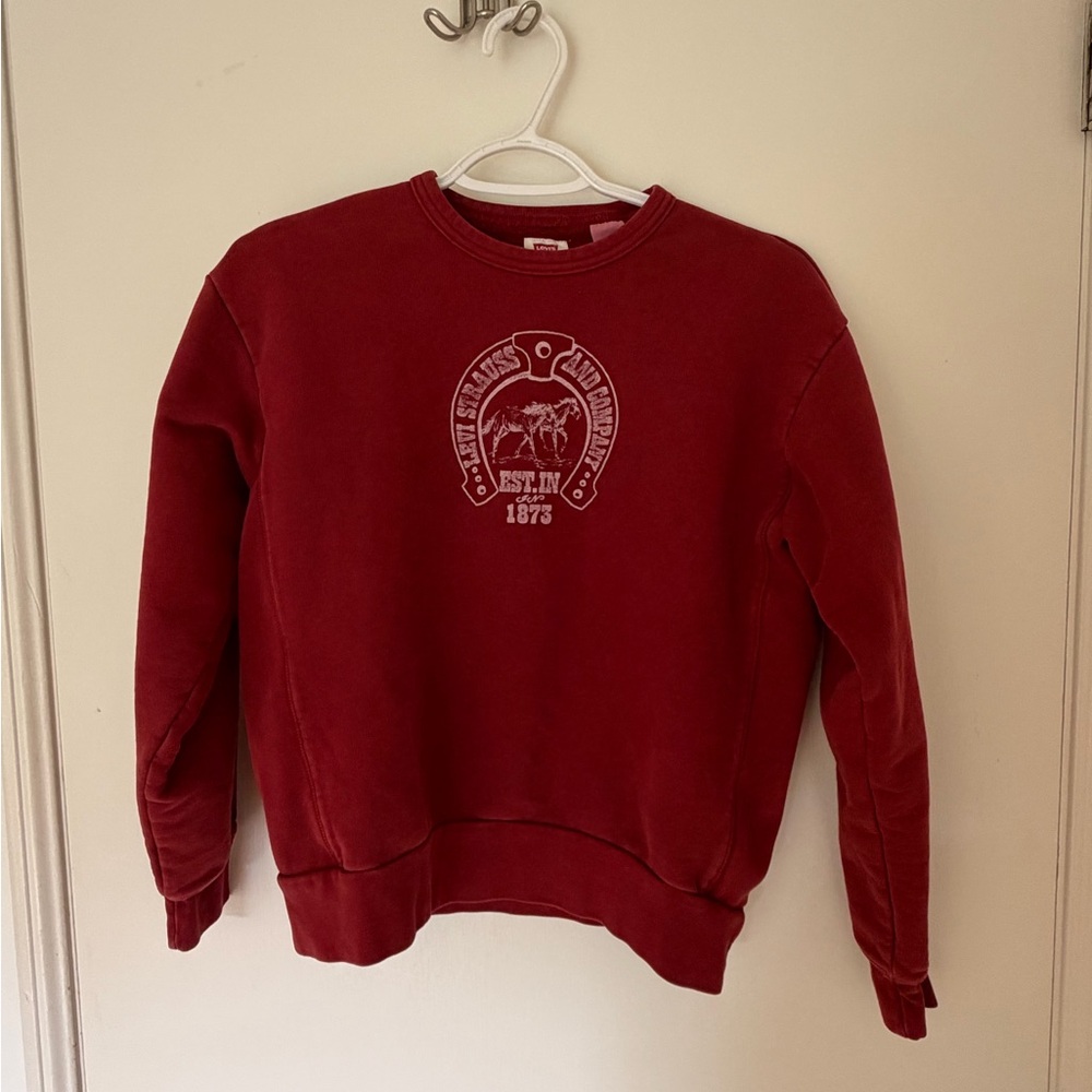 Levi's Deep Red Crewneck Sweater